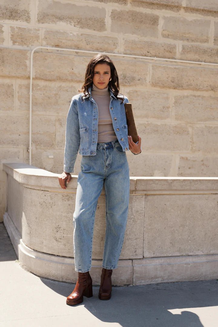 Pantalon Brandy BLEU MOYEN CLAIR - ORAIJE Pantalon