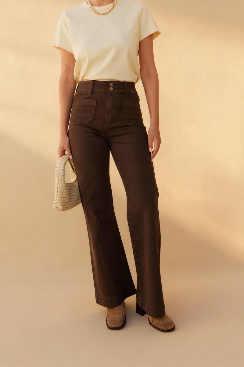 Pantalon Elena CHOCOLAT - ORAIJE Pantalon