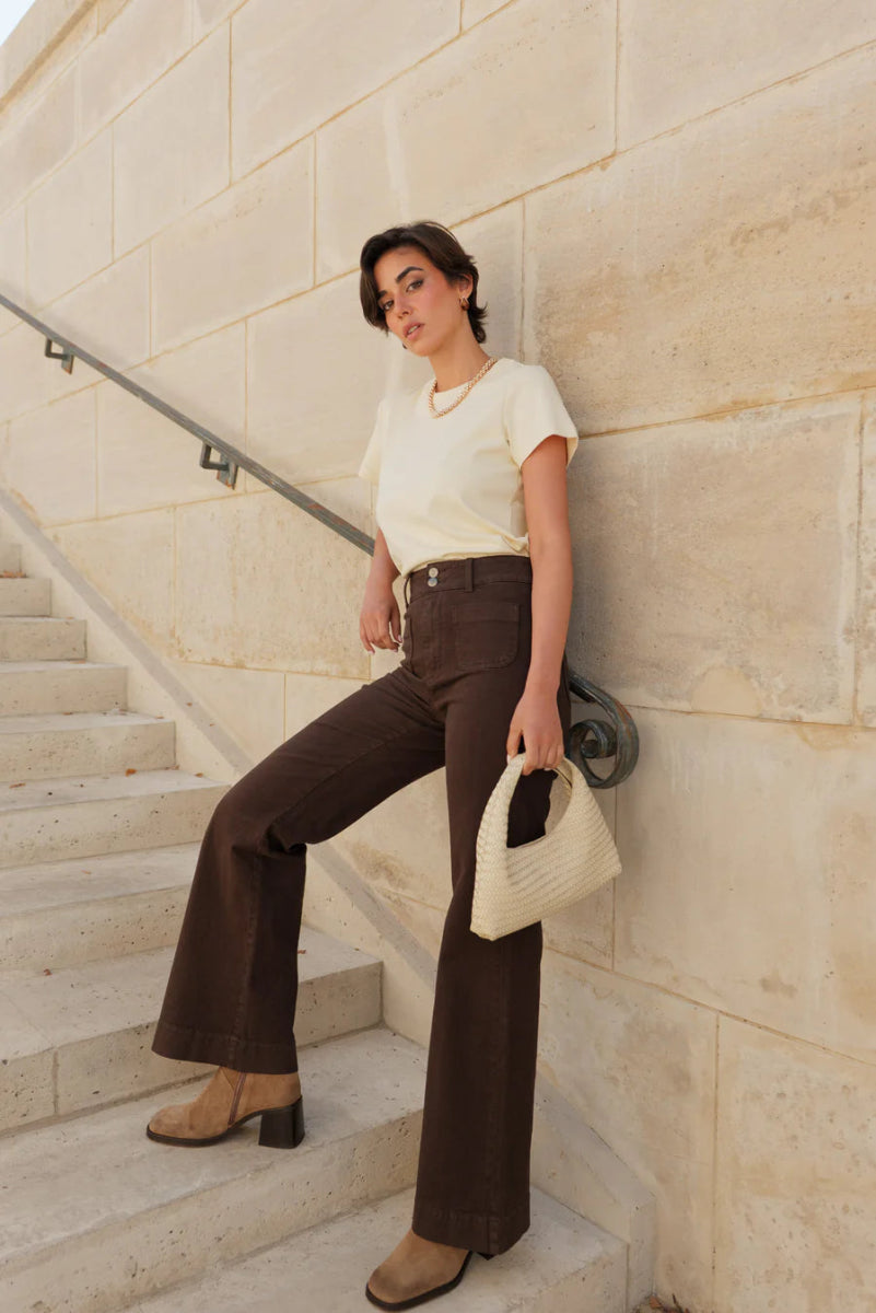 Pantalon Elena CHOCOLAT - ORAIJE Pantalon