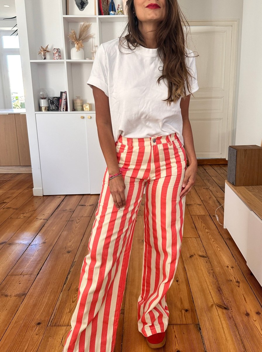 Pantalon Grenadine ROSE - Loëla Pantalon pour femme