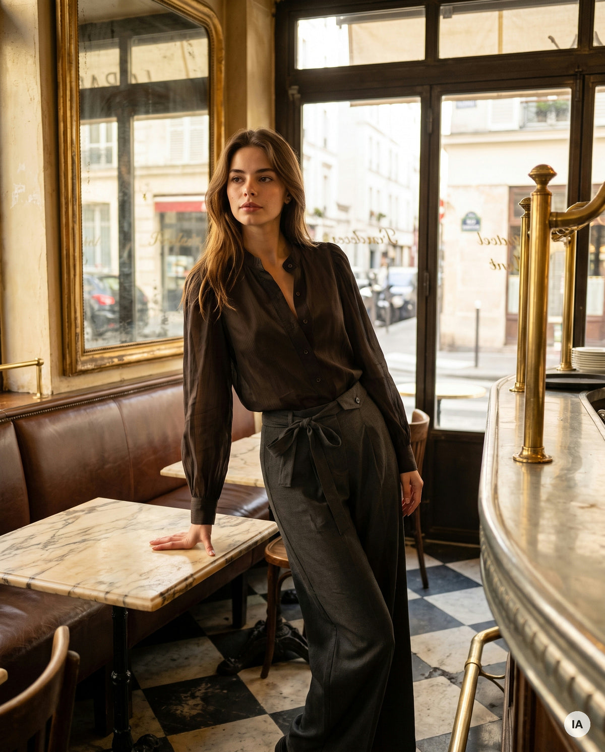PANTALON MYRIAM GRIS - ADORE Pantalon — Image générée par IA