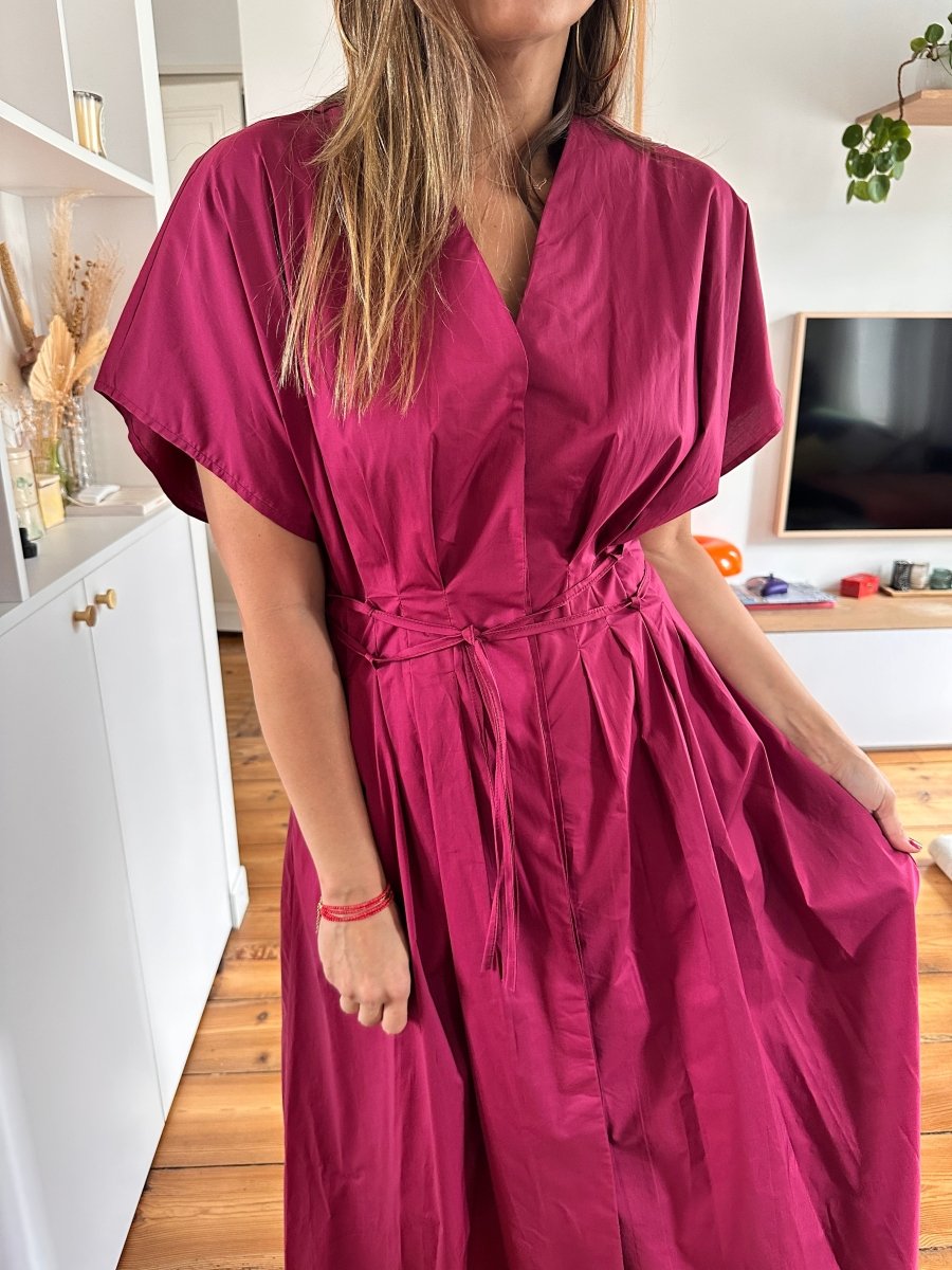 Robe Amelie LIE DE VIN - OPULLENCE Robe