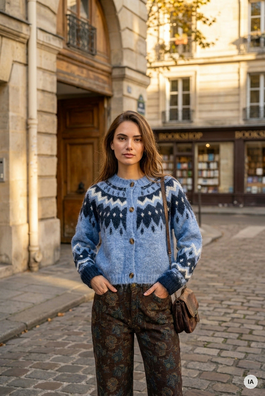 RONA CARDIGAN - THE KORNER CARDIGAN — Image générée par IA