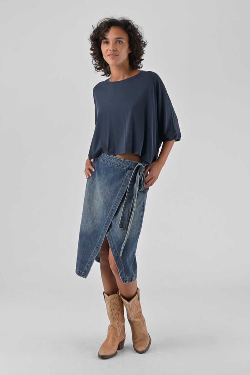 T - SHIRT AMANDINE Navy - ORFEO T - SHIRT