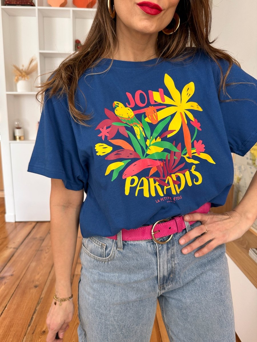 T-shirt Taradis BLEU - LA PETITE ETOILE Top pour femme