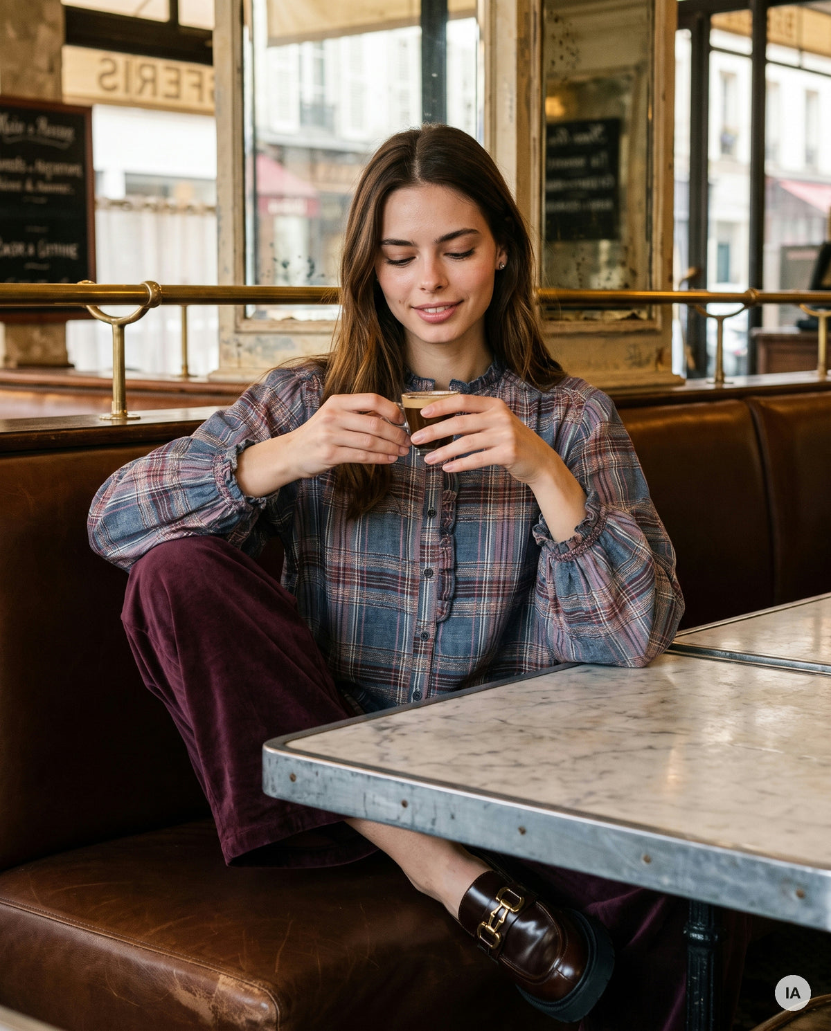 TOP CUTE DENIM - MINUIT DOUZE Top — Image générée par IA