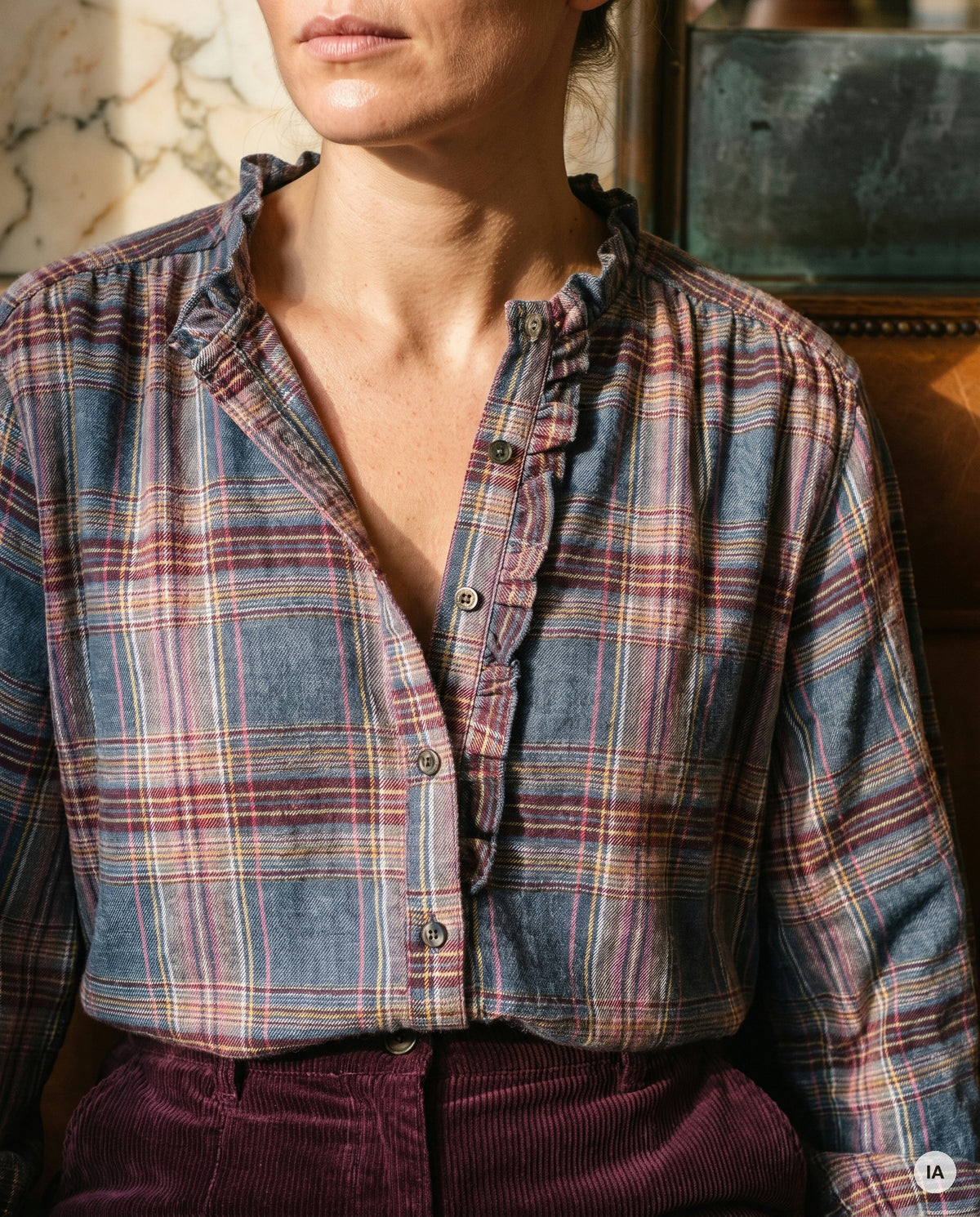 TOP CUTE DENIM - MINUIT DOUZE Top — Image générée par IA