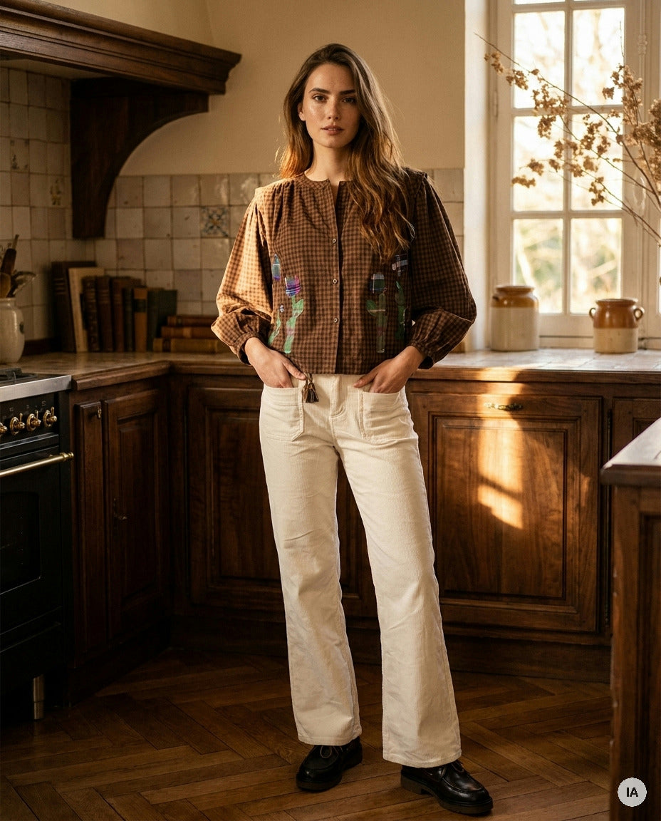 TOP JANET VICHY CHOCO - ORFEO TOP — Image générée par IA