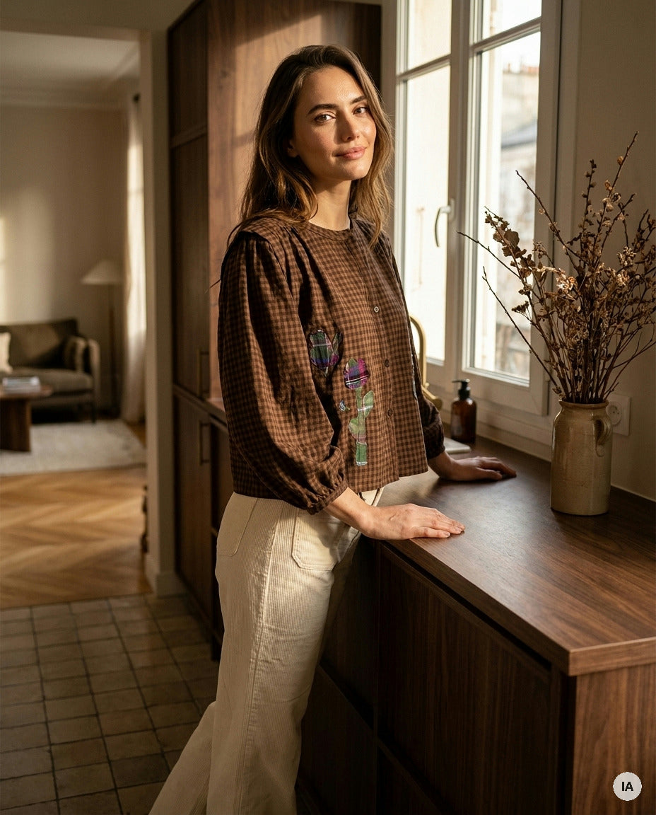 TOP JANET VICHY CHOCO - ORFEO TOP — Image générée par IA