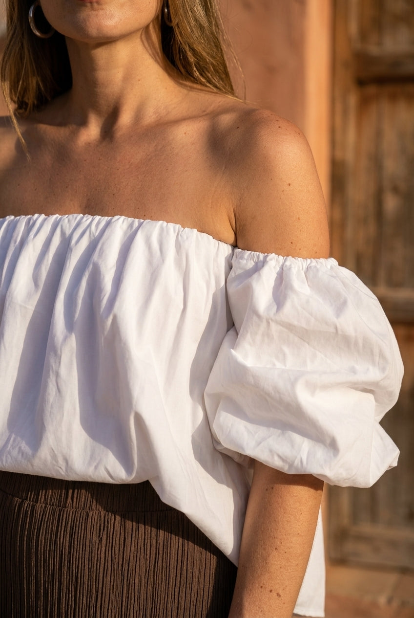 TOP KELLY BLANC - L’ESSENTIEL Top