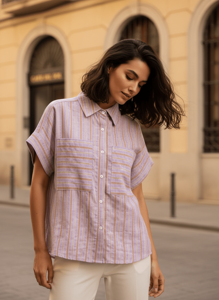 Top Petra PURPLE - THE KORNER TOP