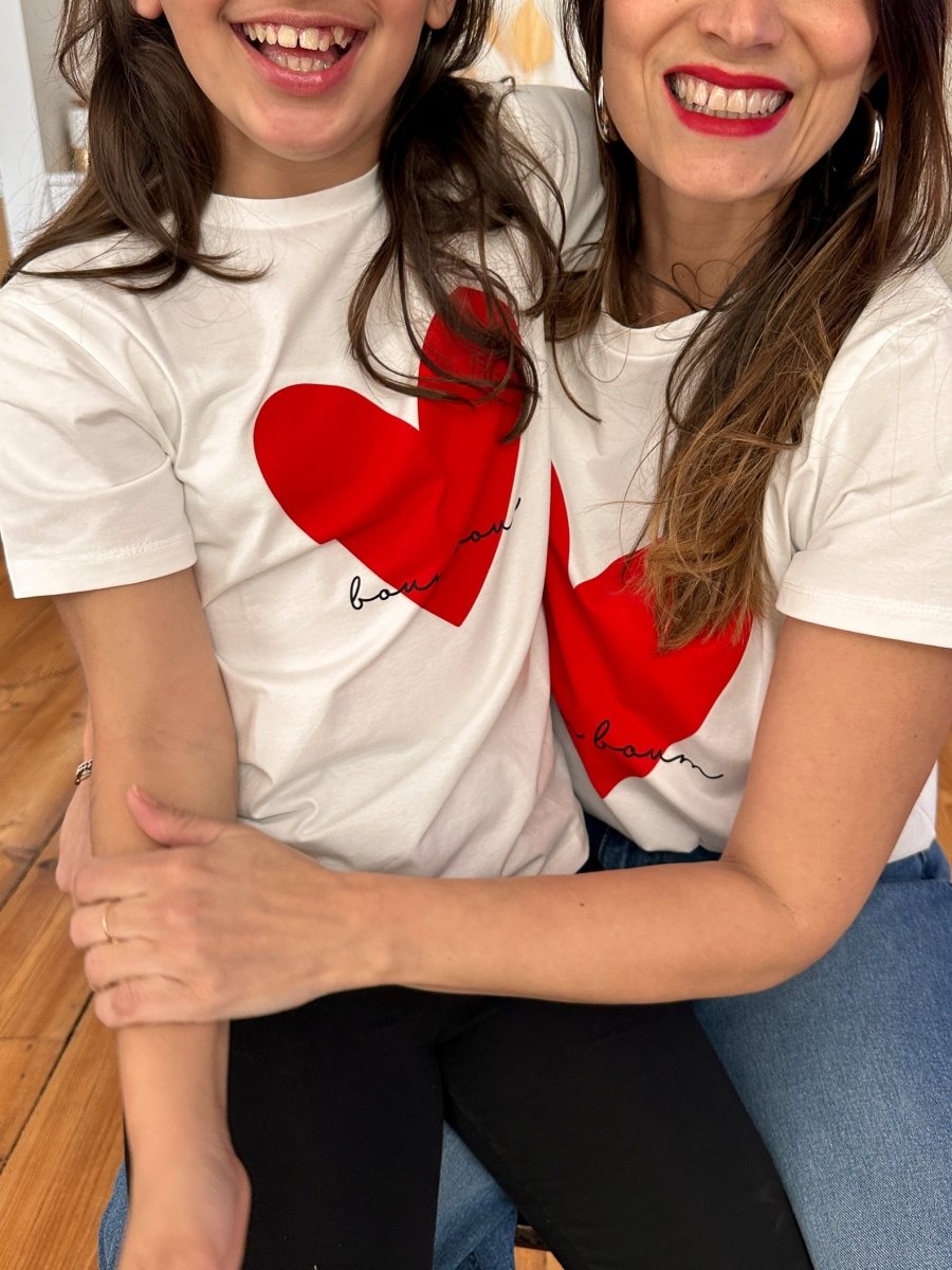 Tshirt maman Apolline BLANC - Mère et Fille Top pour femme