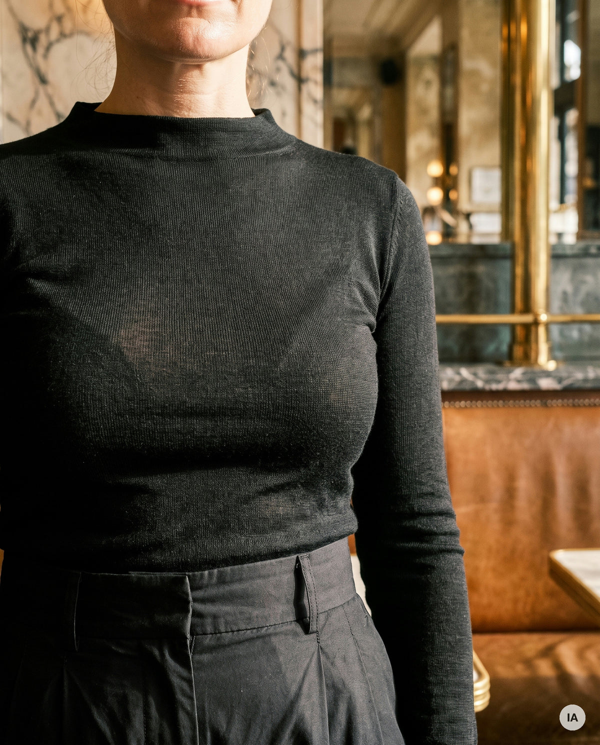TSHIRT PRIMA NOIR - W STUDIO Top — Image générée par IA