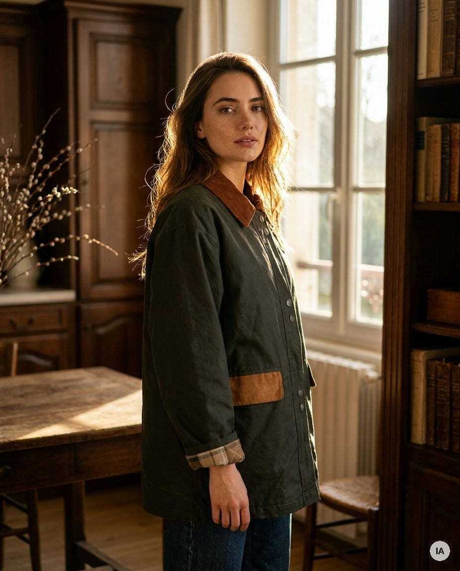 VESTE DUSTY KAKI - ORFEO VESTE — Image générée par IA