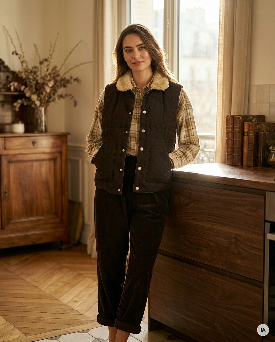 VESTE MAX CHOCO - ORFEO VESTE — Image générée par IA