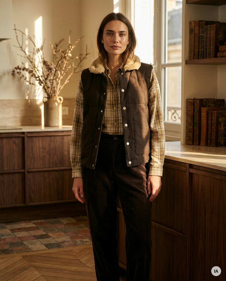 VESTE MAX CHOCO - ORFEO VESTE — Image générée par IA