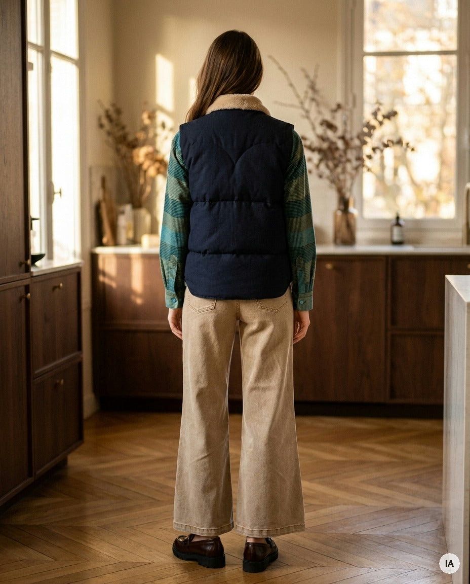 VESTE MAX NAVY - ORFEO VESTE — Image générée par IA