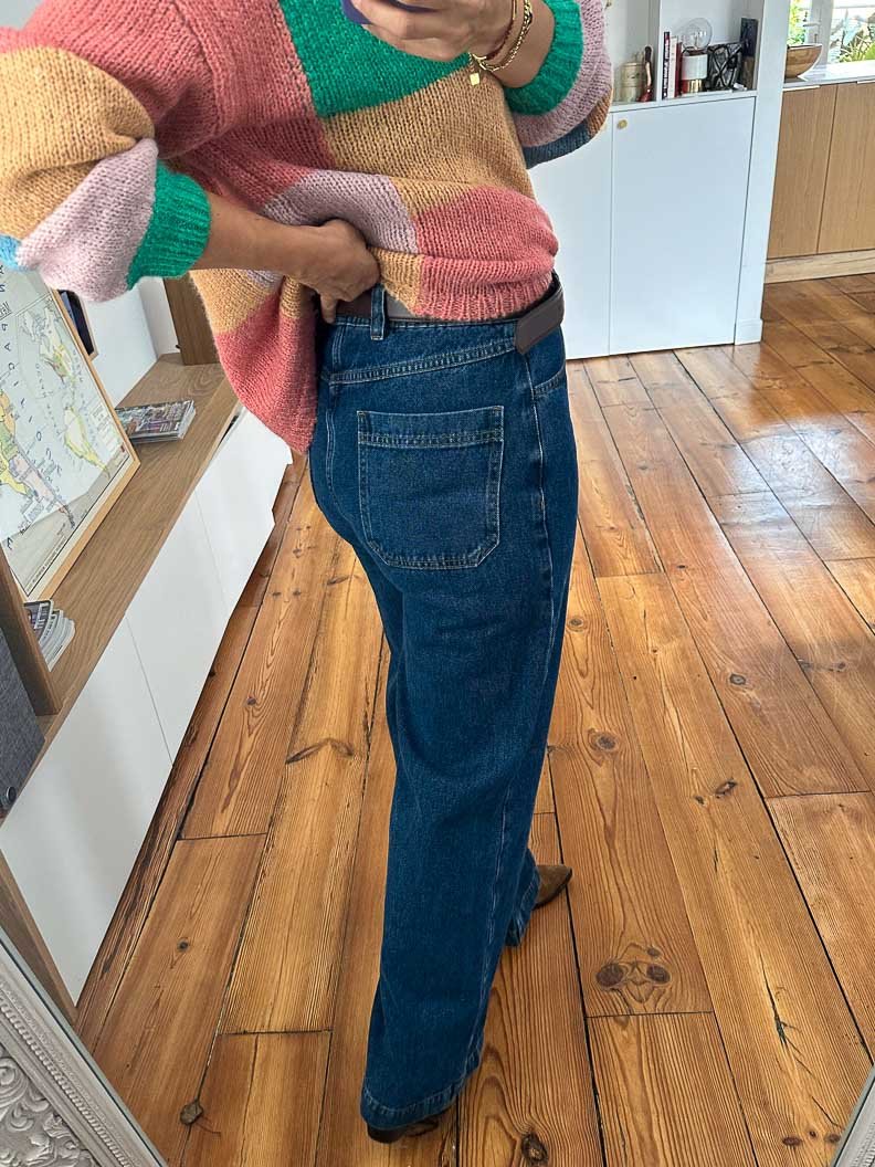 Jeans 95 BLEU - GRACE ET MILA Pantalon pour femme