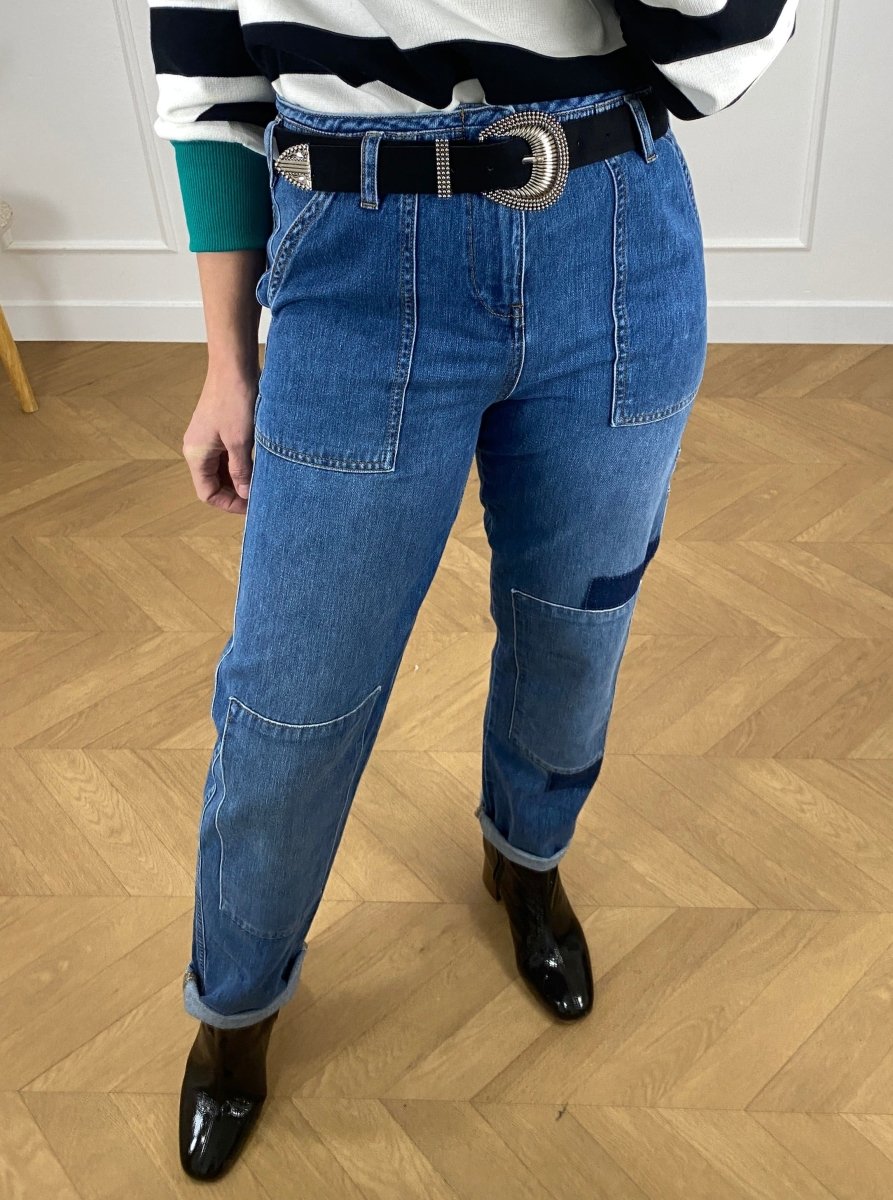 Jeans Cargo Lisette BLUE - NVY Pantalon pour femme