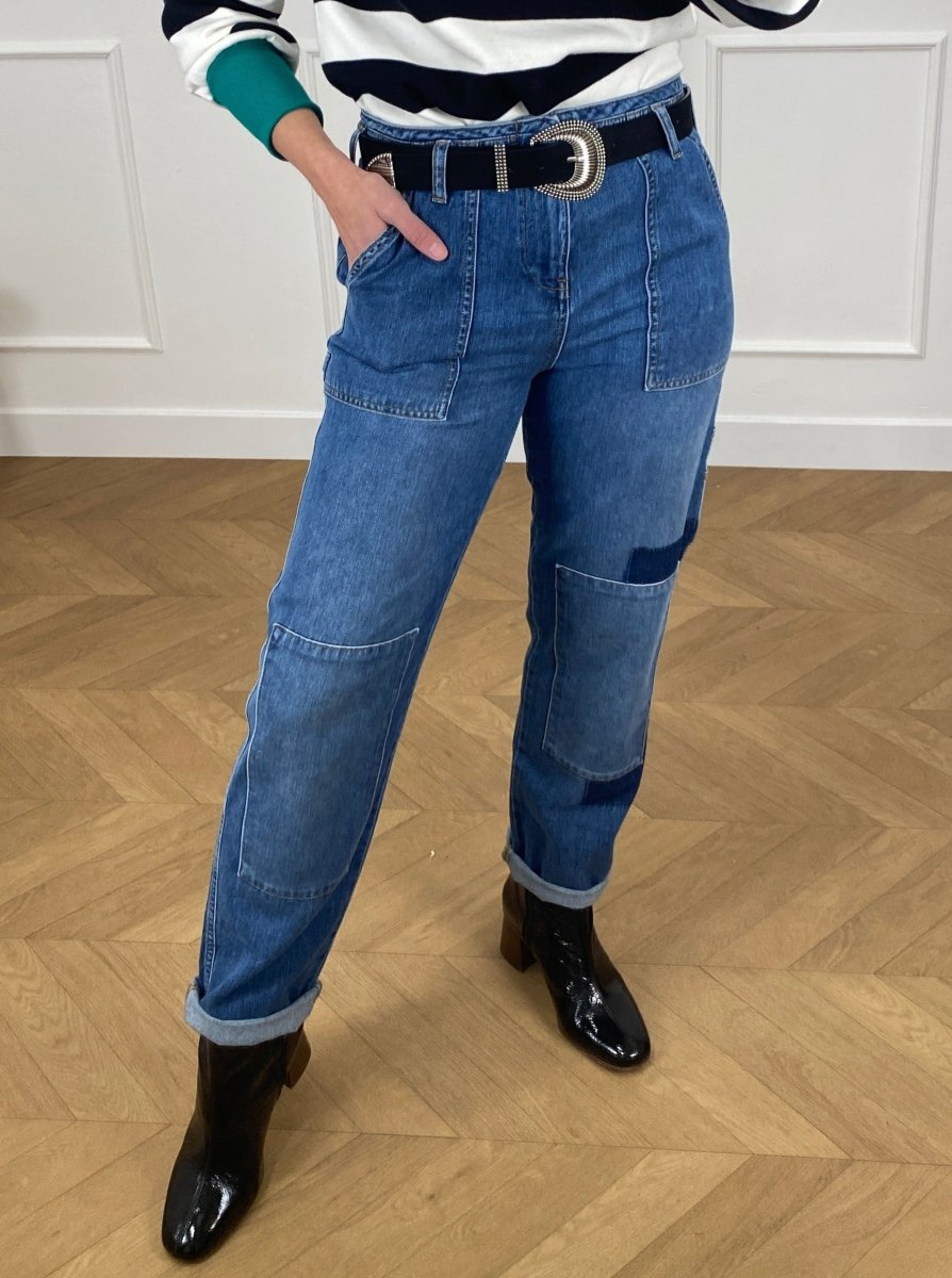 Jeans Cargo Lisette BLUE - NVY Pantalon pour femme