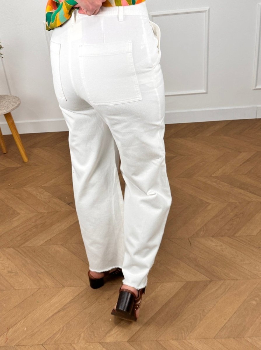Pantalon Belinda BLANC - ORFEO Pantalon pour femme