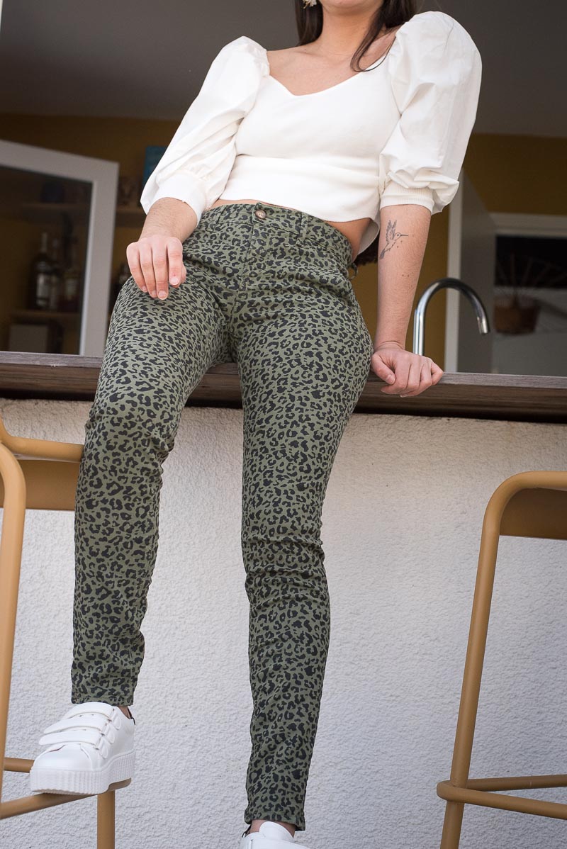 Pantalon Bold KAKI - HAPPY Pantalon pour femme