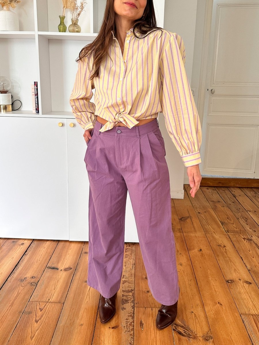 Pantalon Gwen VIOLET - SEEUSOON Pantalon pour femme