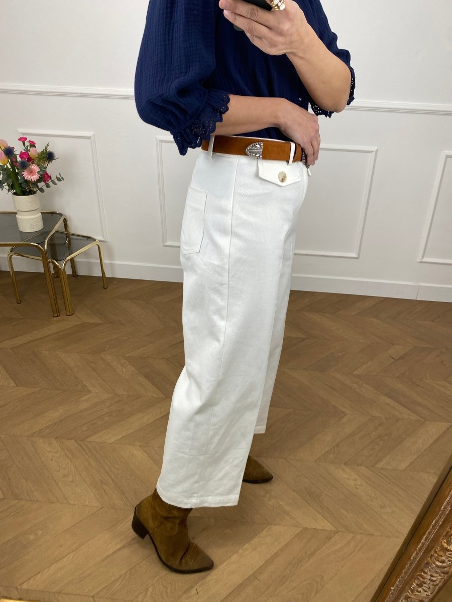 Pantalon Imaginative BLANC - GRACE ET MILA Pantalon pour femme
