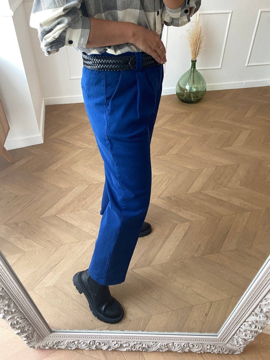 Pantalon Jodie BLEU ELECTRIQUE - HAPPY Pantalon pour femme
