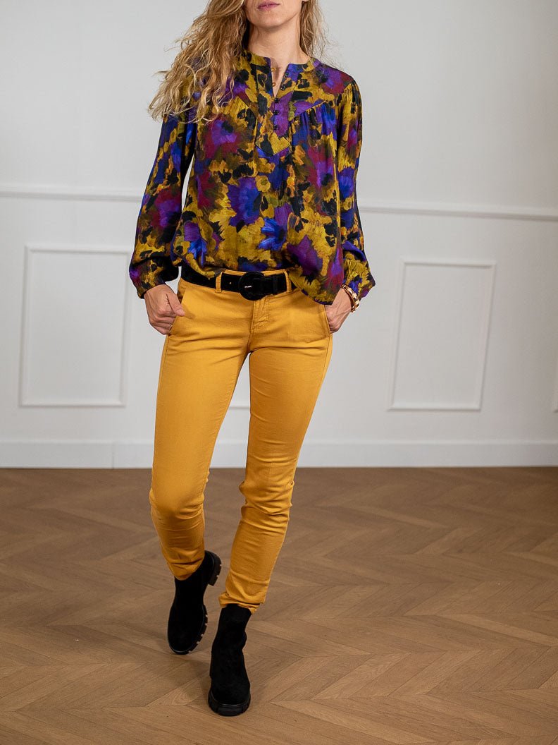 Pantalon Joy MIEL jaune - HAPPY Pantalon pour femme