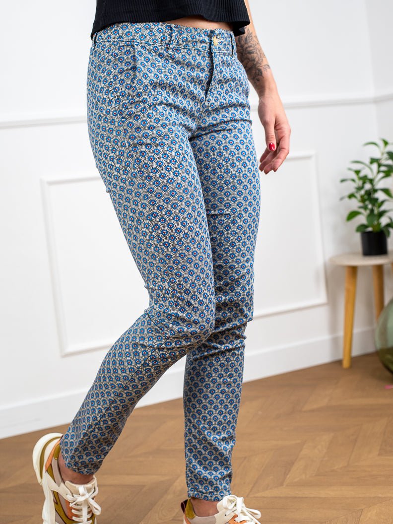 Pantalon Joy Print MIKONOS - HAPPY Pantalon pour femme