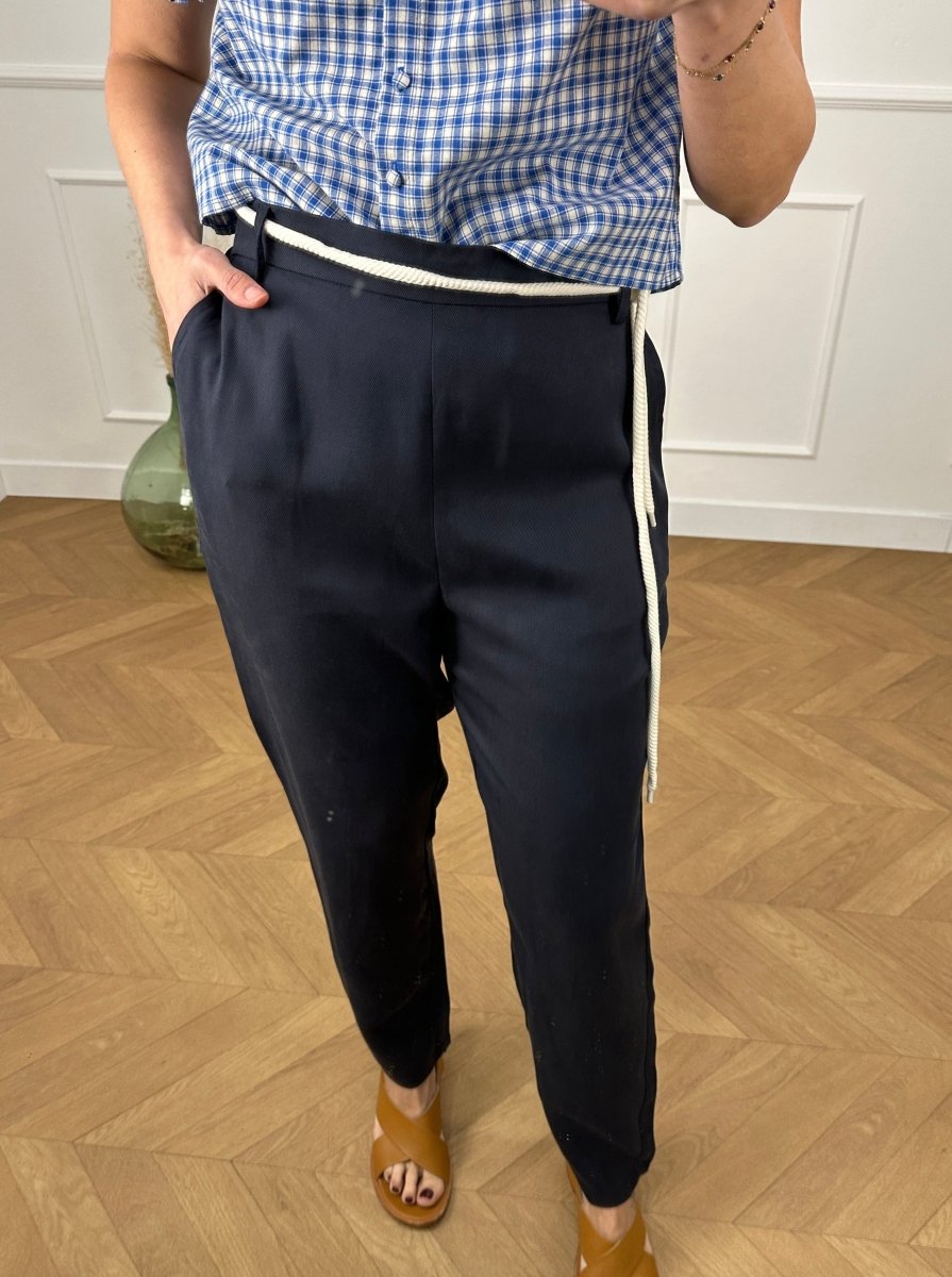 Pantalon Pareloup NAVY - LAUREPLUSMAX Pantalon pour femme
