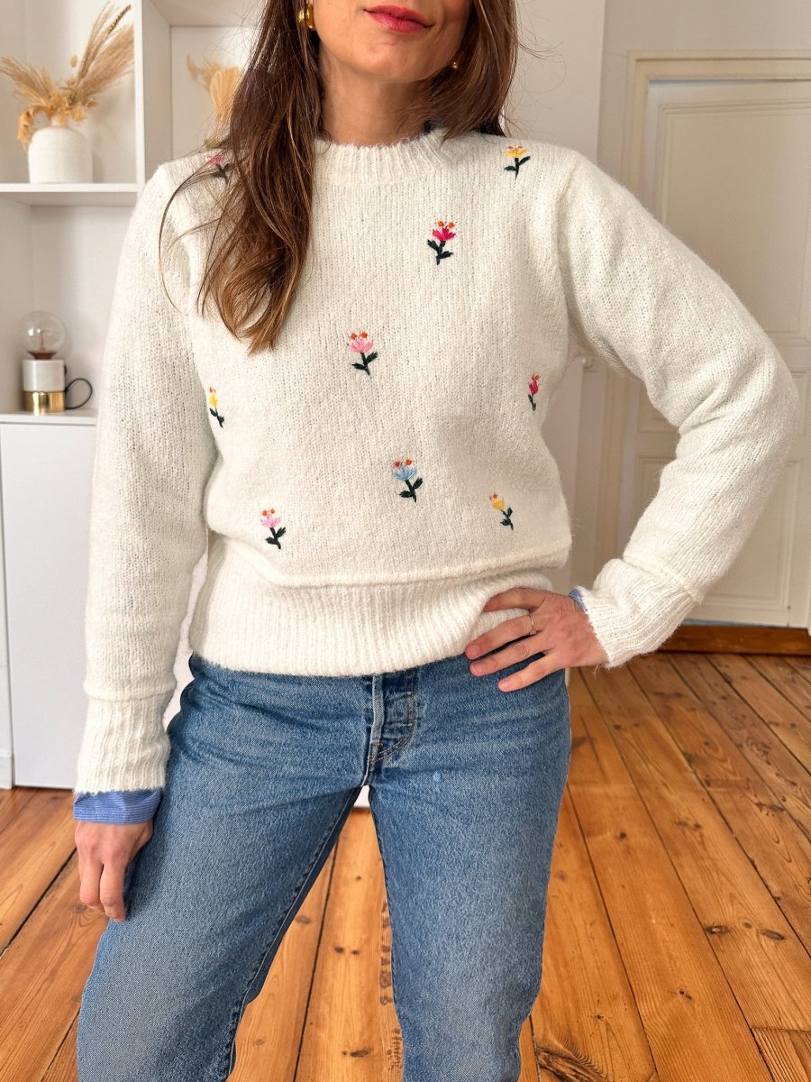 Pull Fanny BLANC - Loëla Pull pour femme
