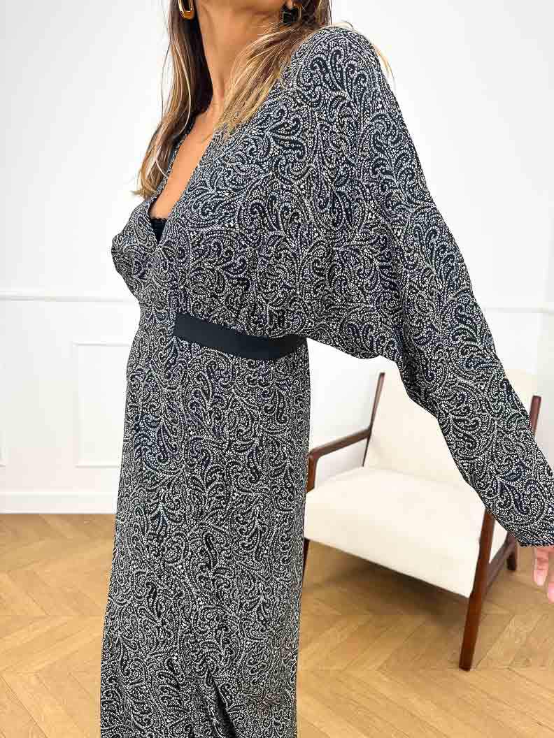 Robe Antibes NOIR - JANE WOOD Robe pour femme