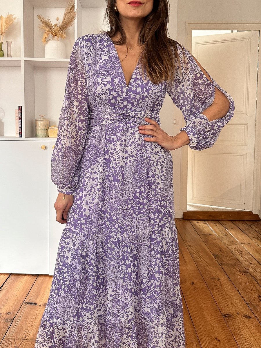 Robe Camille VIOLET - OPULLENCE Robe pour femme