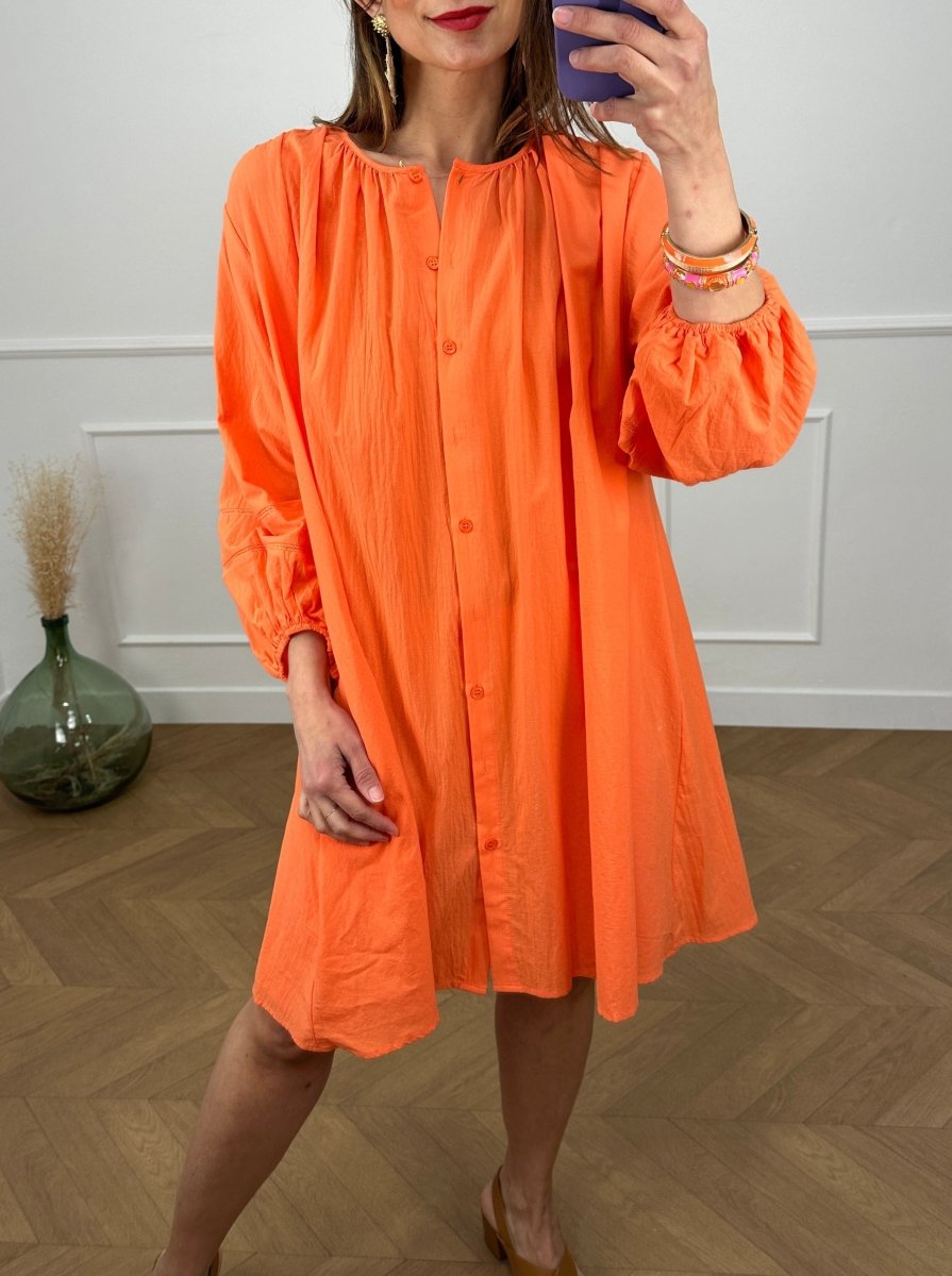 Robe jouvence ORANGE - GRACE ET MILA Robe pour femme