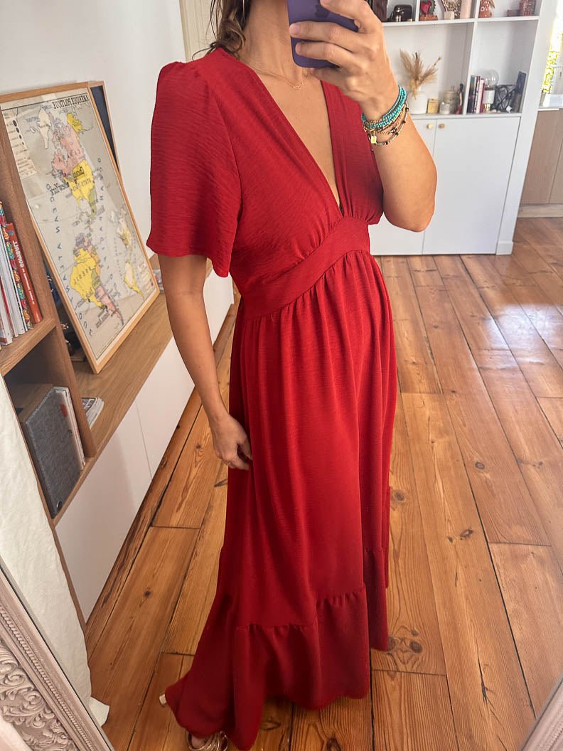Robe Novela BRIQUE rouge - RUE DES ABBESSES Robe pour femme