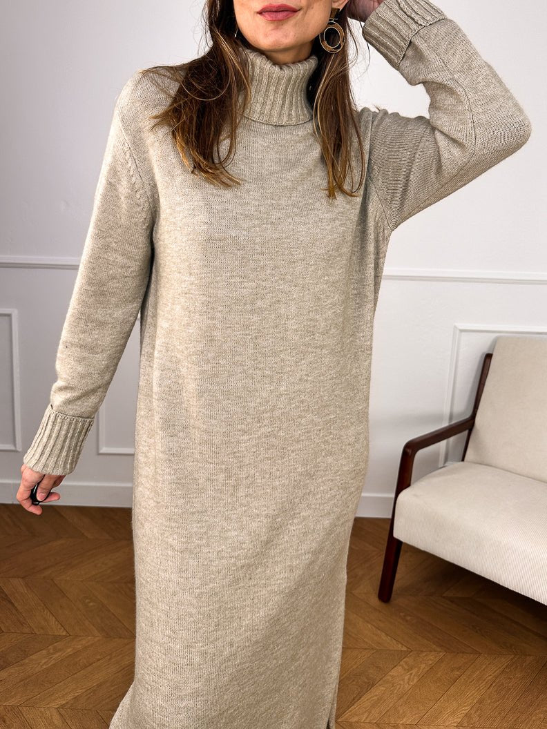 Robe Valentine TAUPE - LOELA SELECTION Robe pour femme