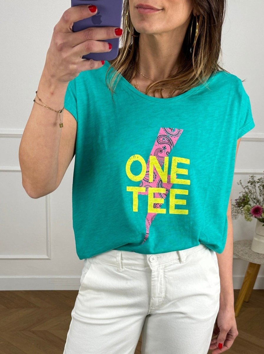 T-shirt Ava GREEN - ONE TEE Top pour femme