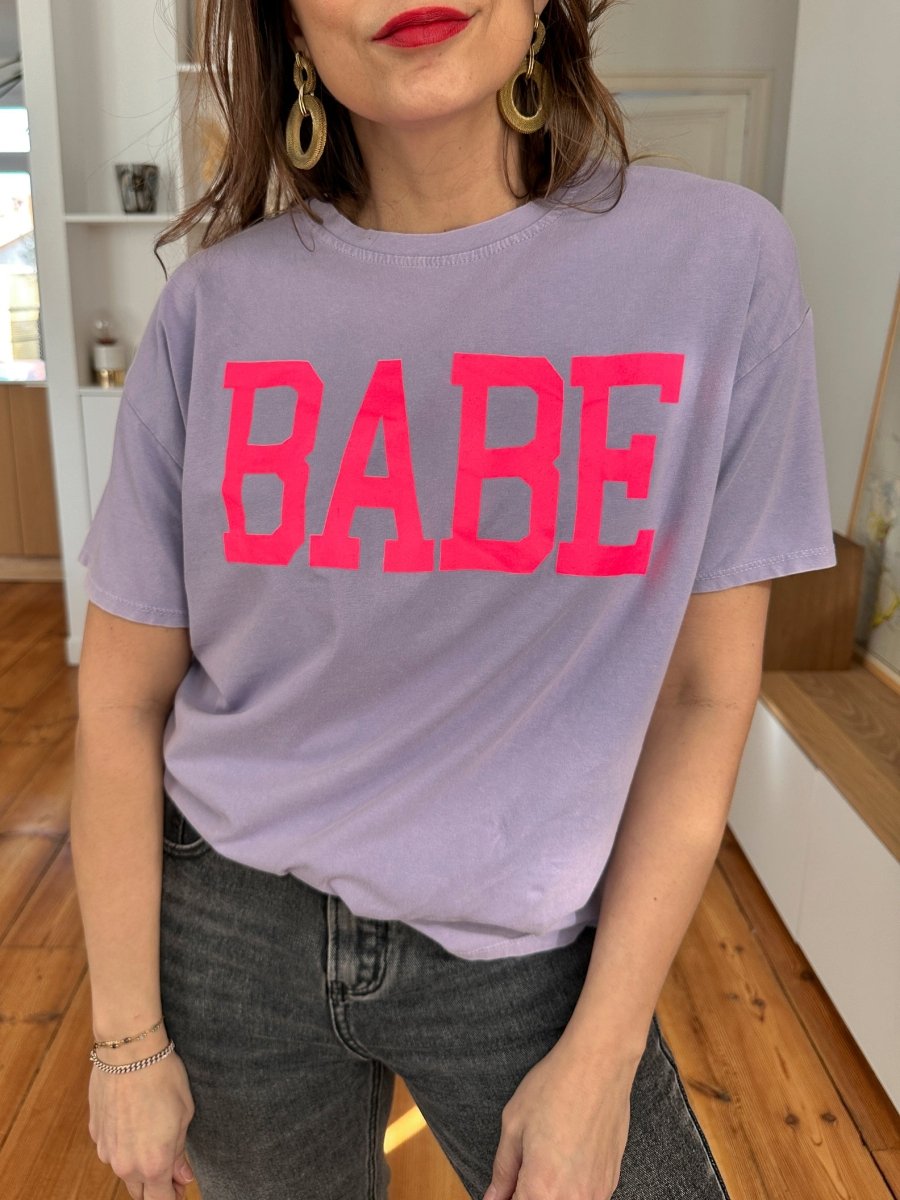 T-shirt Dariane VIOLET - Loëla Top pour femme