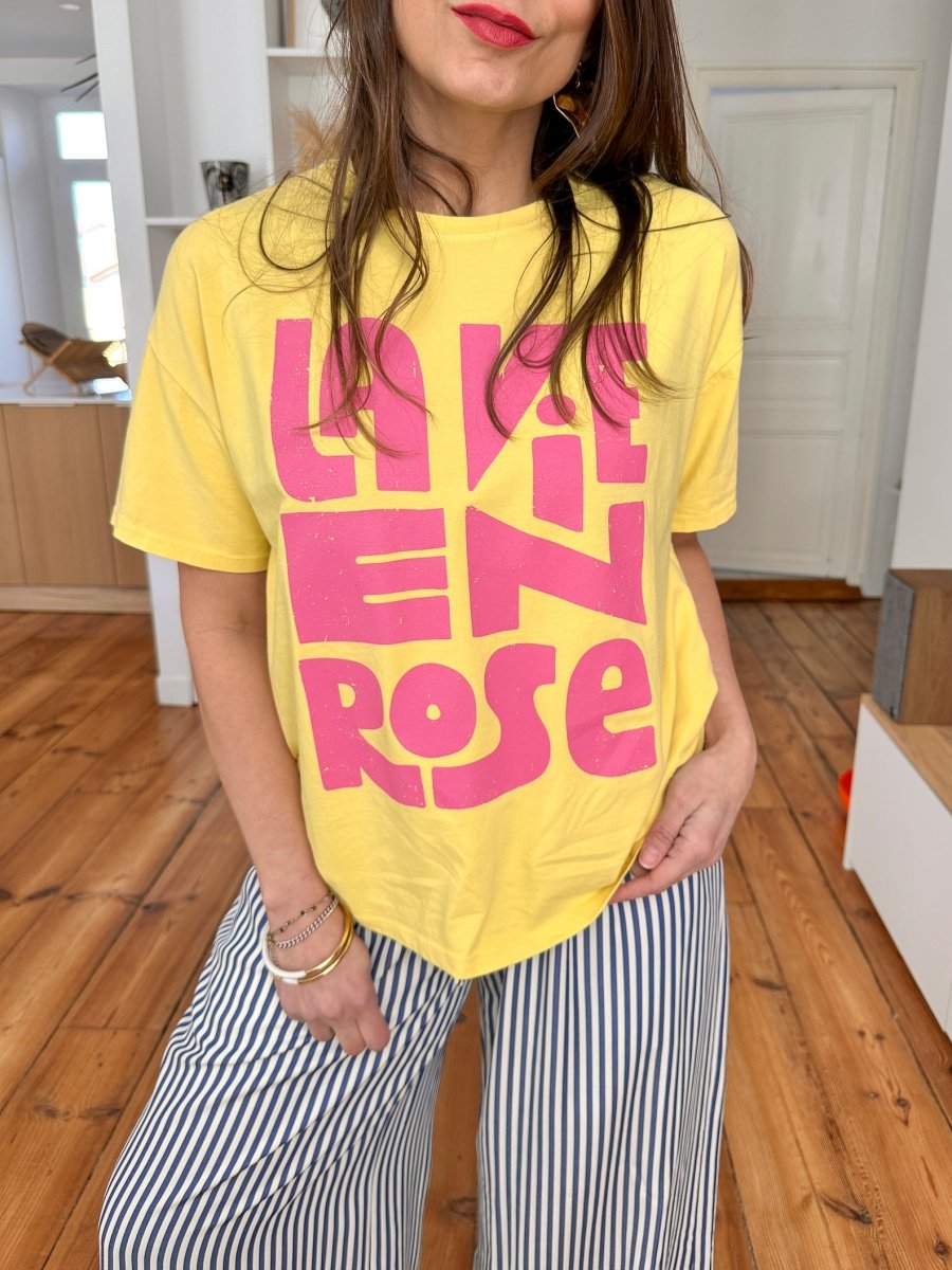 T-shirt Dariane JAUNE - Loëla Top pour femme