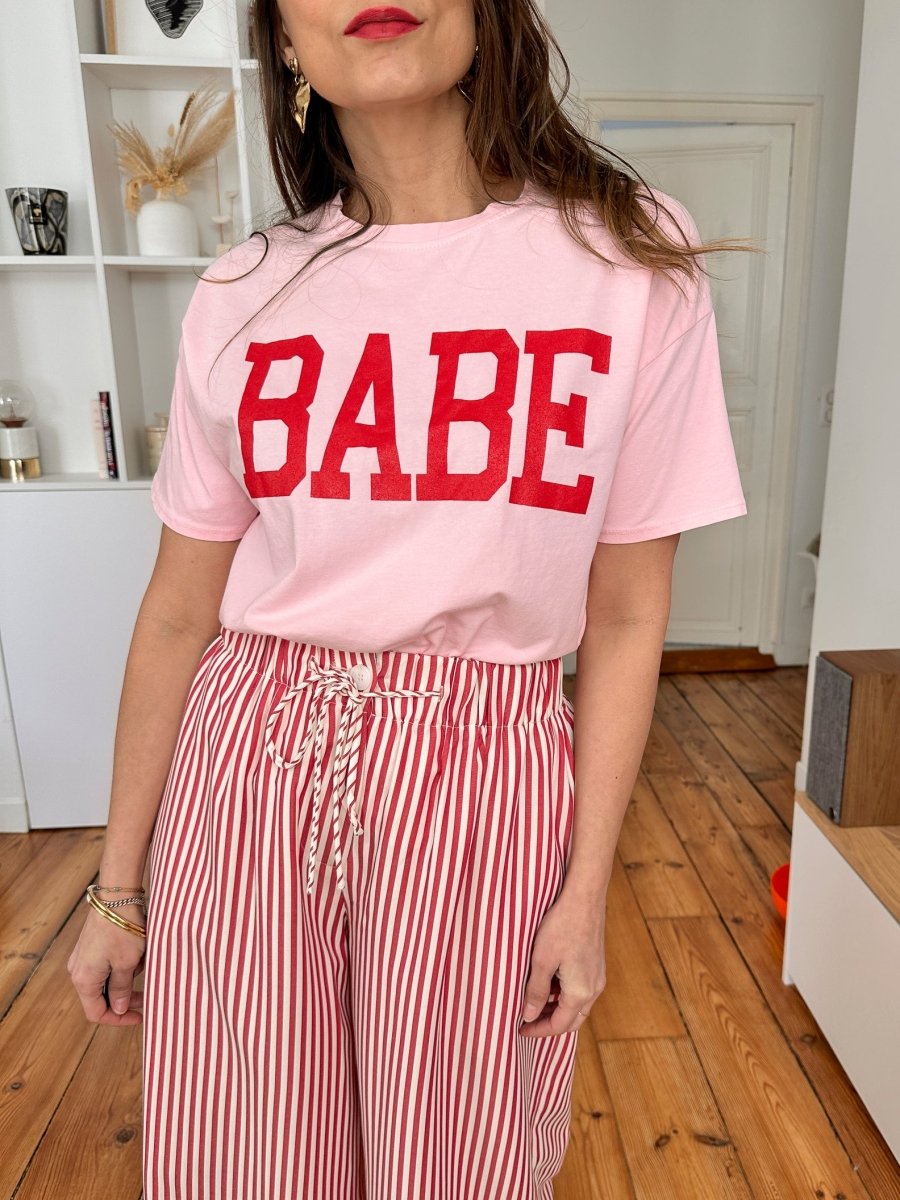 T-shirt Dariane ROSE - Loëla Top pour femme