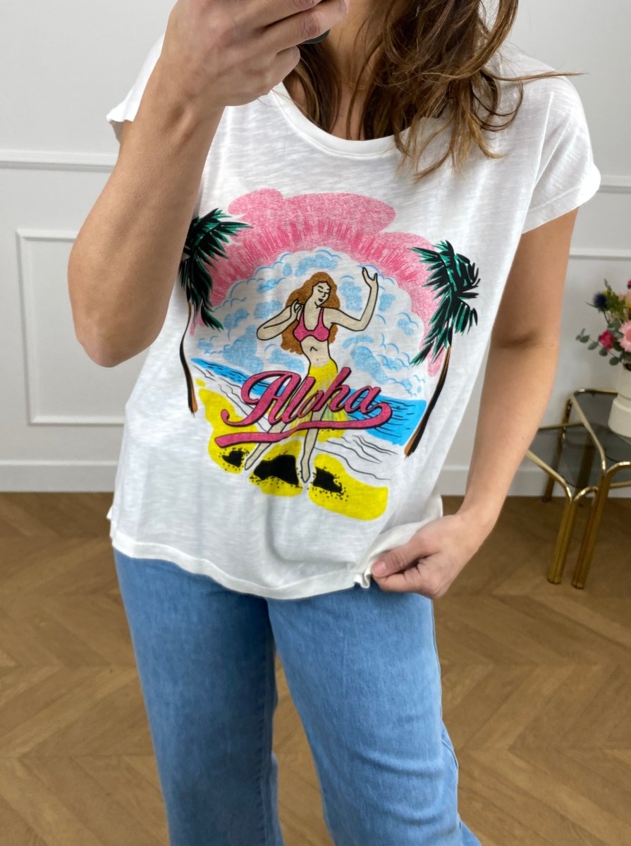 T-shirt Dikla BLANC - ONE TEE Top pour femme