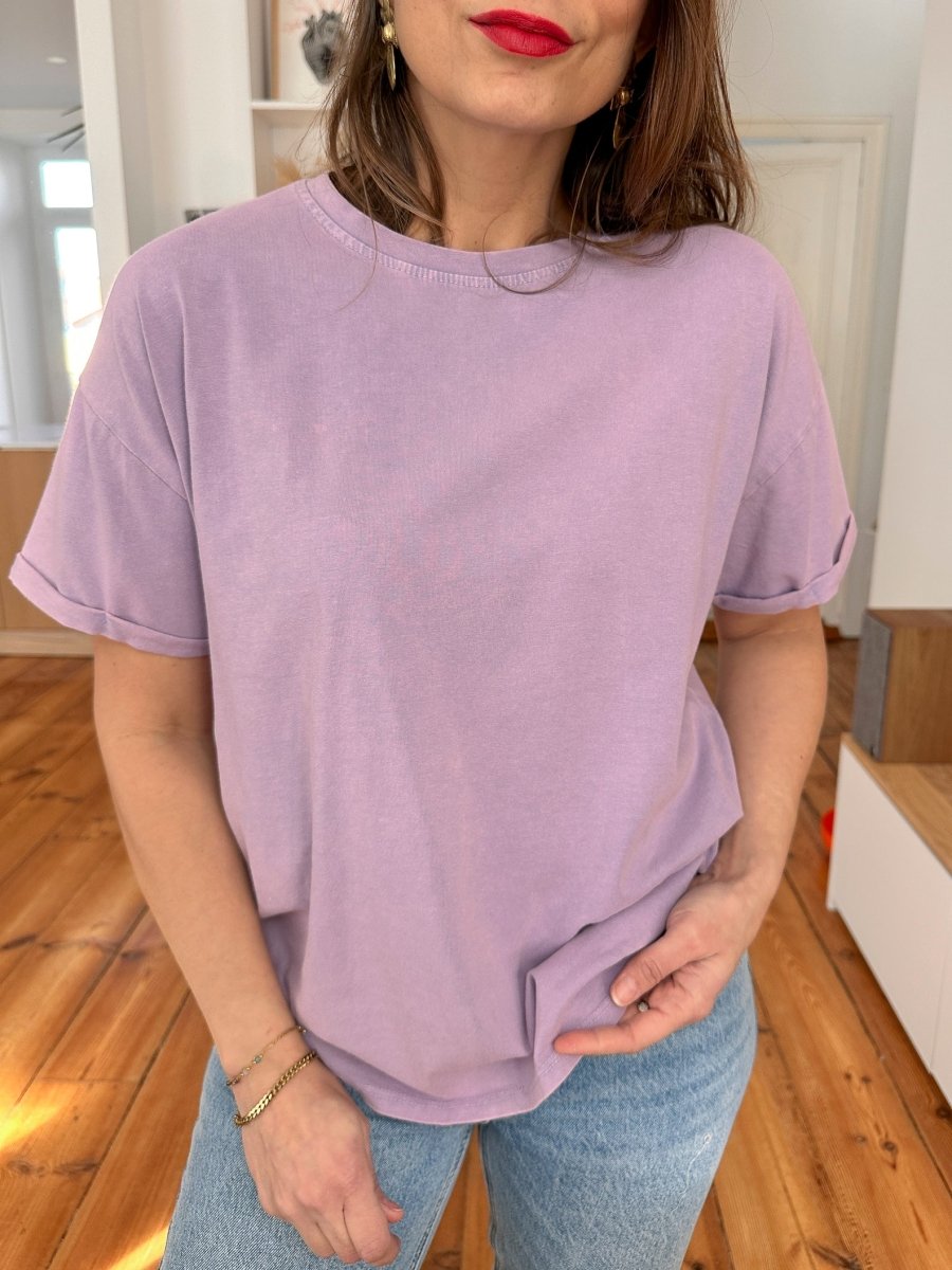 T-shirt Garance VIOLET - Loëla Top pour femme