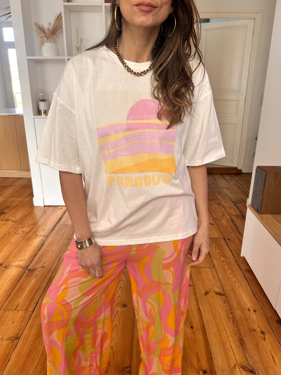 T-shirt Mendoza ECRU - GRACE ET MILA Top pour femme