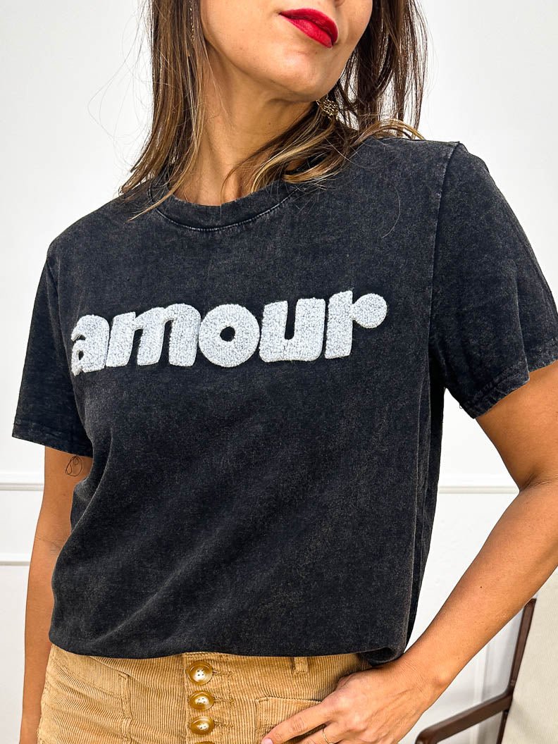 T-shirt Rachelle NOIR - LOELA SELECTION Top pour femme