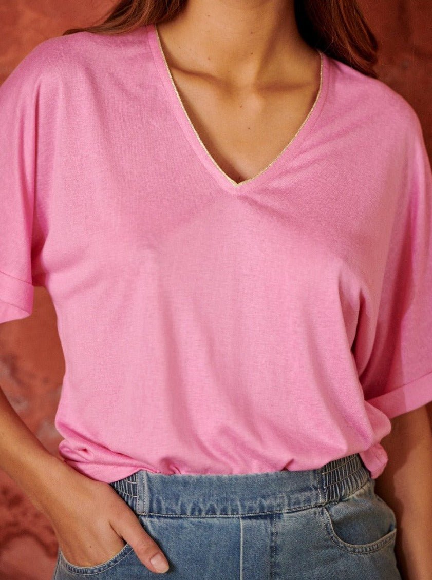 T-shirt Thiou BONBON - LAUREPLUSMAX Top pour femme