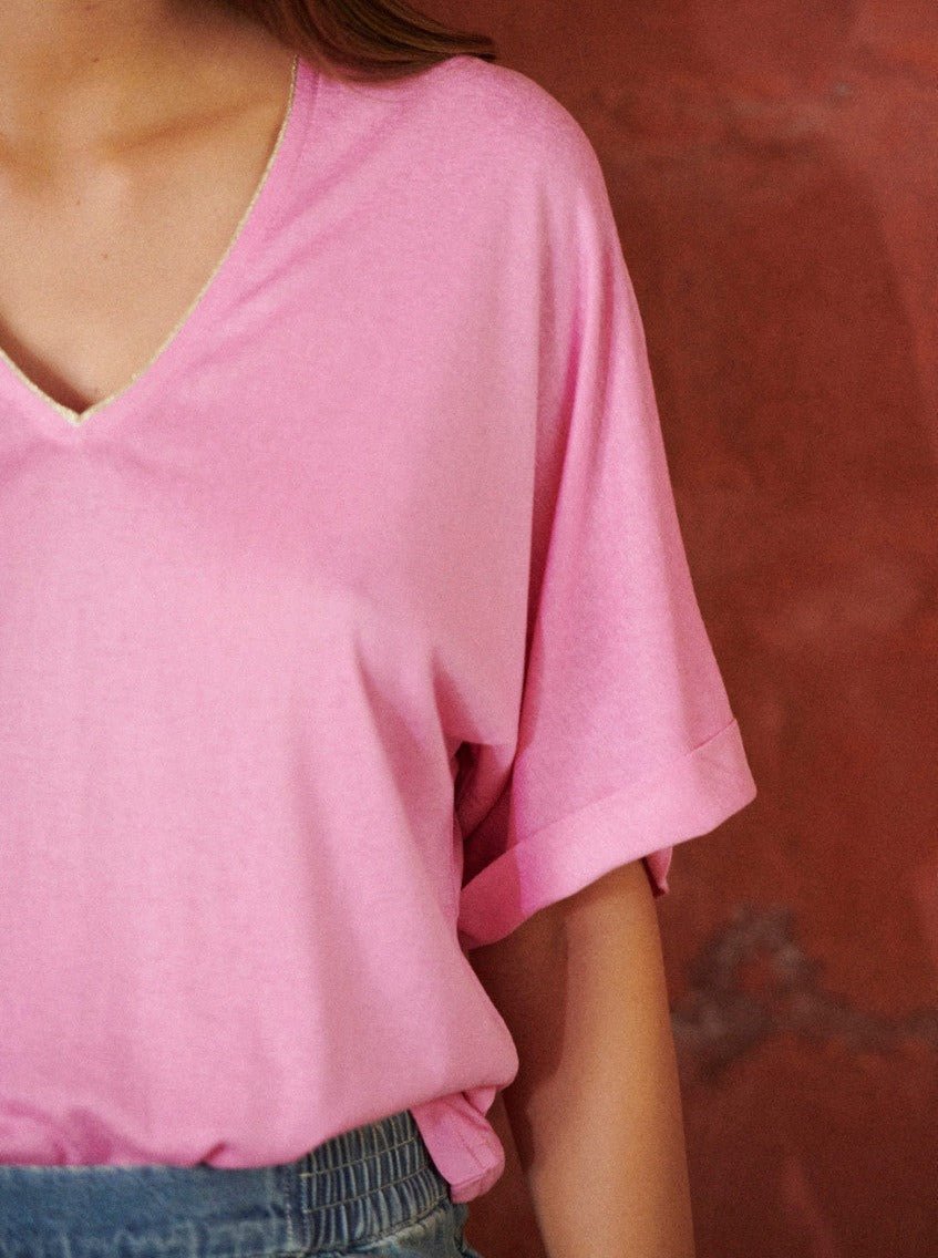 T-shirt Thiou BONBON - LAUREPLUSMAX Top pour femme