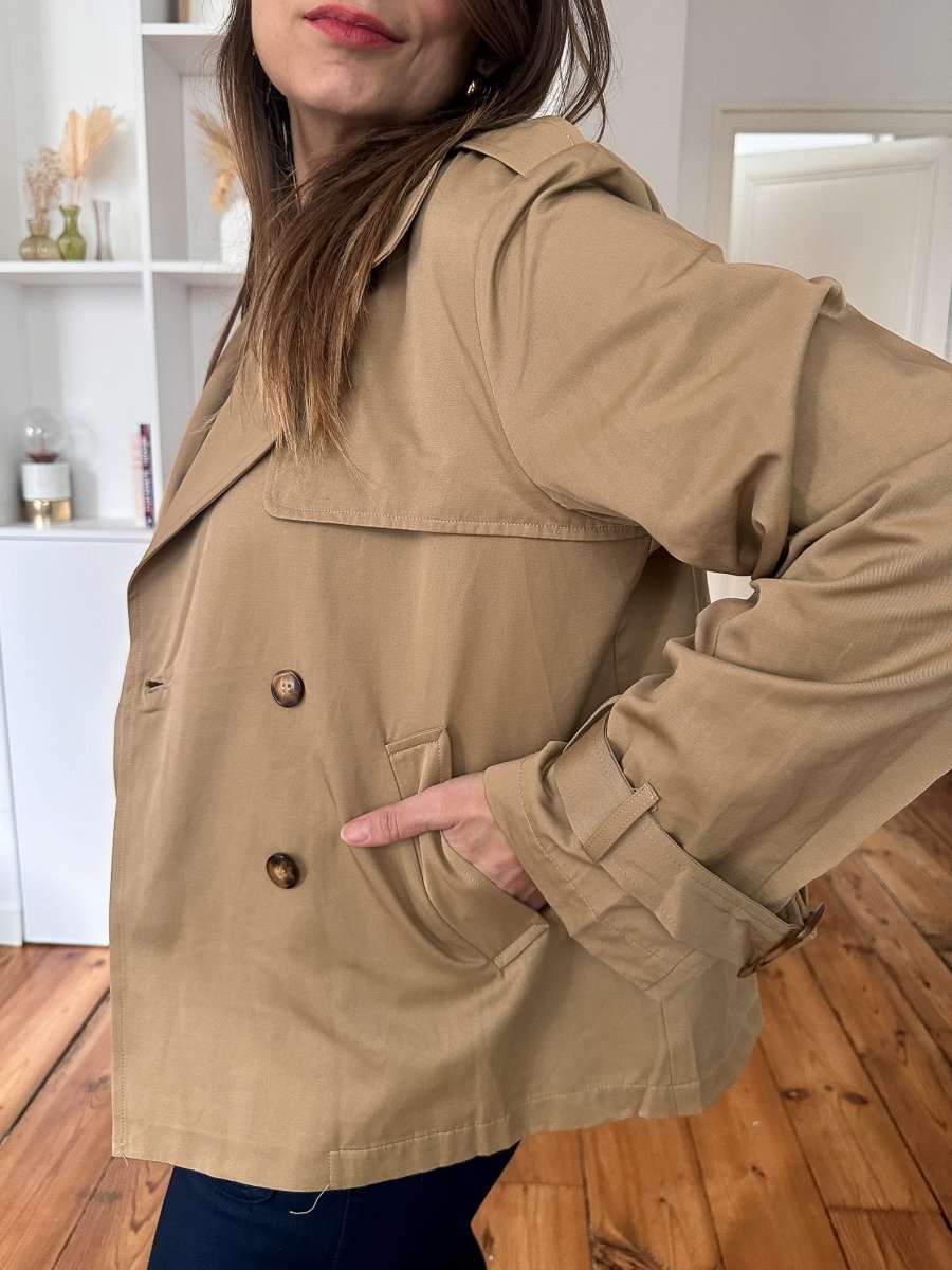 Trench Vierra BEIGE - LA PETITE ETOILE Manteau pour femme